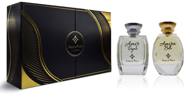 Frais Et Frais Luxury 2-Piece GiftSet Amira Bella EDP Spray 3.4 Oz + Amir Royale EDP Spray 3.4 Oz | White
