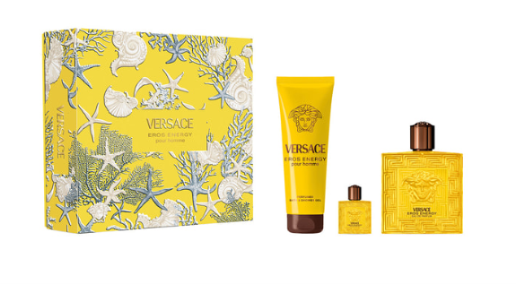 Versace Eros Energy edp 3.4 Oz+ edp 0.17 Oz + Shower Gel 5 Oz Men Set