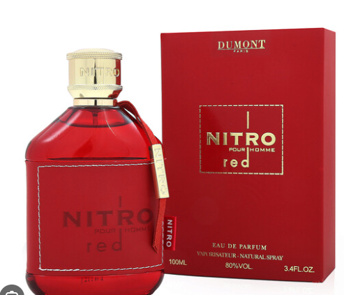 Dumont Nitro Pour Homme Red Men's EDP Spray 3.4 Oz