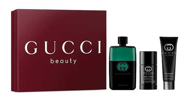 Gucci Guilty Essence 3 Pcs Set Men-Edt 3 Oz + Deo + Shower Gel 1.6 Oz Spray