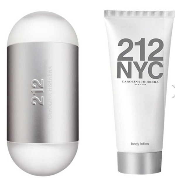 Carolina Herrera 212 edt 3.4 Oz + Body Lotion 3.4 Oz Set Women