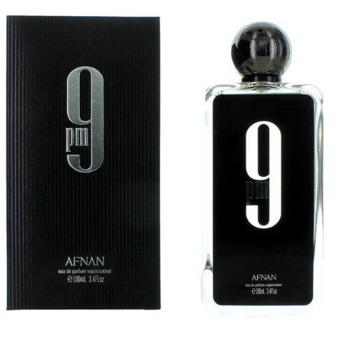 Afnan 9 PM Black For Men EDP Spray 5 Oz 
