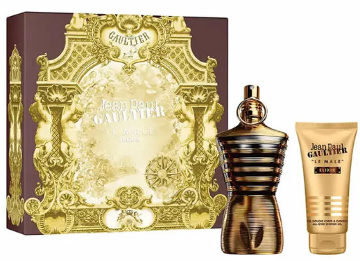 Jean Paul Gaultier Le Male Elixir Men's Parfum Spray 4.2 Oz + Shower Gel 2.5 Oz Set