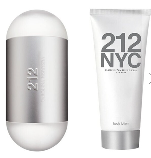 Carolina Herrera 212 edt 3.4 Oz + Body Lotion 3.4 Oz Set Women