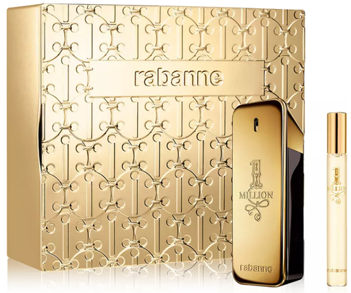 Paco Rabanne 1 Million 2PC Men Set: 6.7oz EDT & 0.34 oz Mini Spray